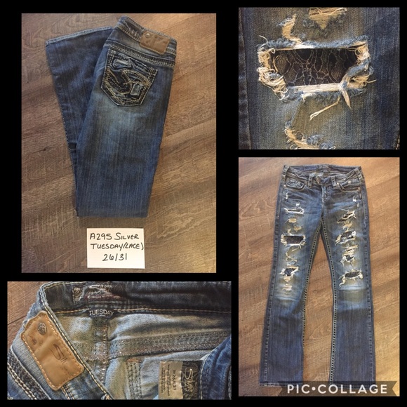 Silver Tuesday Jeans - Picture 1 of 1
